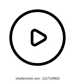 Play icon. Flat design style for music player. vector illustration