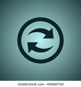 play Icon, flat design style