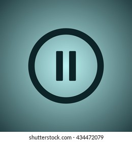 play Icon, flat design style