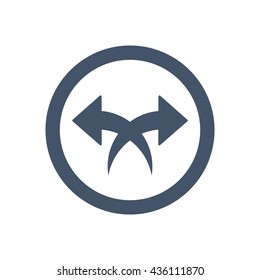 play Icon, flat design style