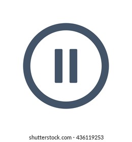 play Icon, flat design style