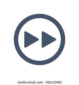 play Icon, flat design style
