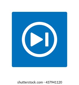play Icon, flat design style
