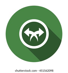 play Icon, flat design style