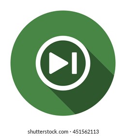 play Icon, flat design style