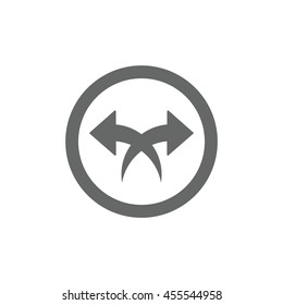 play Icon, flat design style