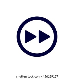play Icon, flat design style