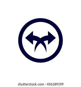 play Icon, flat design style