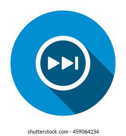 play Icon, flat design style