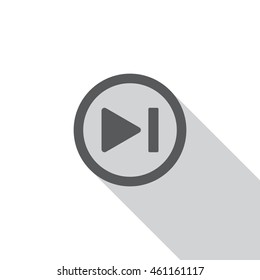play Icon, flat design style