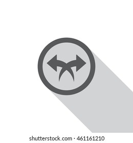 play Icon, flat design style
