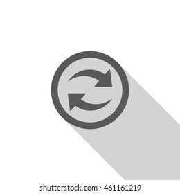 play Icon, flat design style