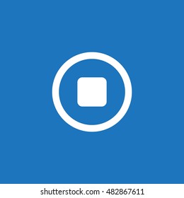 play Icon, flat design style