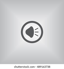 play Icon, flat design style