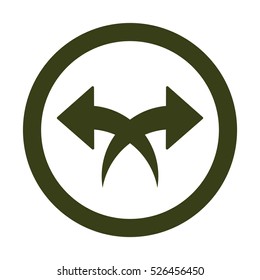 play Icon, flat design style