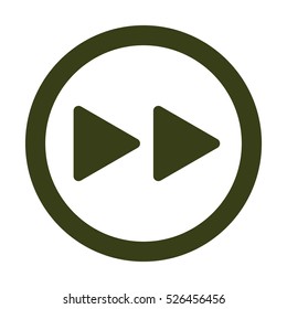 play Icon, flat design style