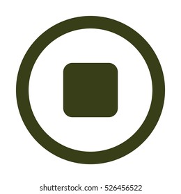 play Icon, flat design style