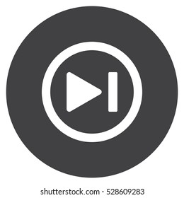 play Icon, flat design style