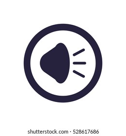 play Icon, flat design style