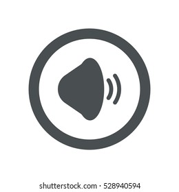play Icon, flat design style