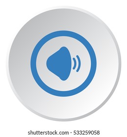 play Icon, flat design style