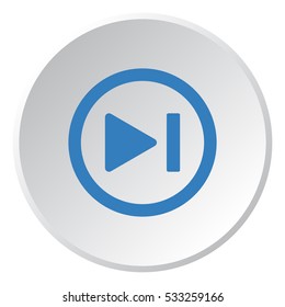 play Icon, flat design style