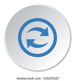 play Icon, flat design style