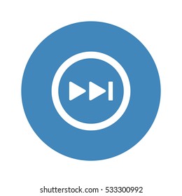 play Icon, flat design style