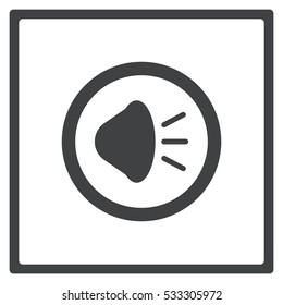 play Icon, flat design style