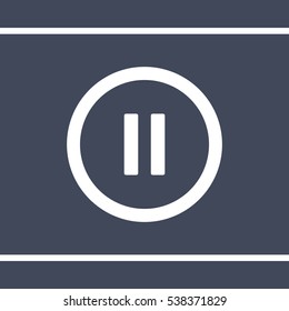 play Icon, flat design style
