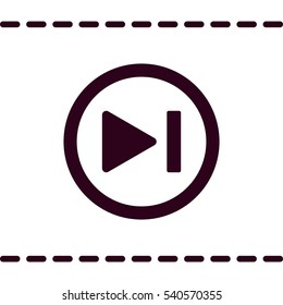 play Icon, flat design style