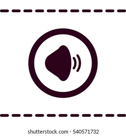 play Icon, flat design style