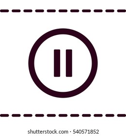 play Icon, flat design style