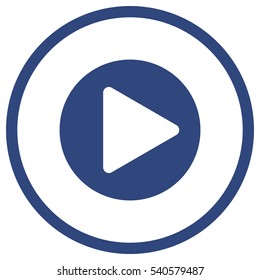 play Icon, flat design style