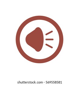 play Icon, flat design style