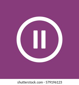 play Icon, flat design style
