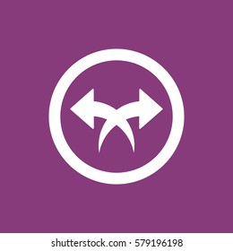 play Icon, flat design style