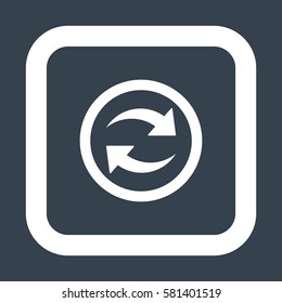 play Icon, flat design style