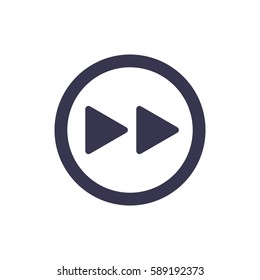 play Icon, flat design style