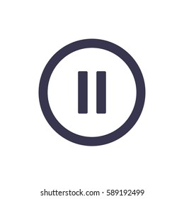 play Icon, flat design style
