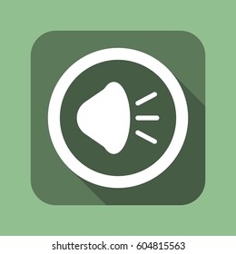 play Icon, flat design style
