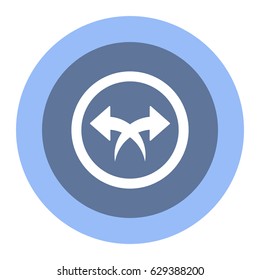play Icon, flat design style