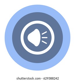 play Icon, flat design style