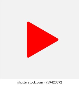 play Icon, flat design style
