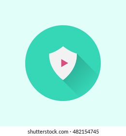play icon. flat style