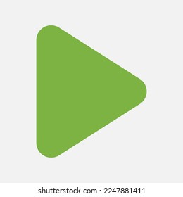 Play icon in flat style about multimedia, use for website mobile app presentation