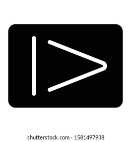play icon glyph vector design