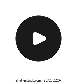 Play icon for Graphic design projects, Color editable