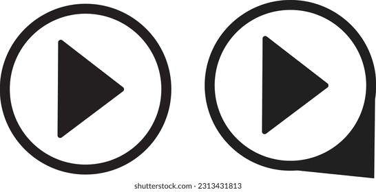 Play Icon for Graphic Design Projects