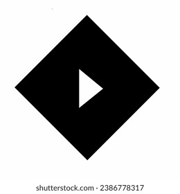 play icon with hit box and white background
